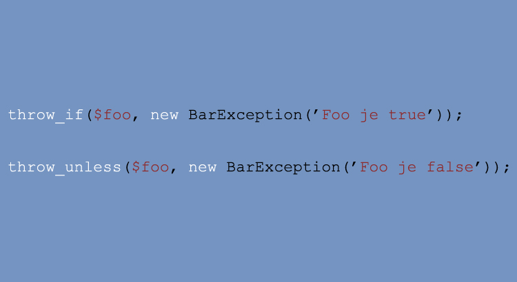 Laravel 5: Conditionally Throwing Exceptions With throw_if / Blog / Stillat